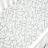 Secret Garden Print Crib Sheet