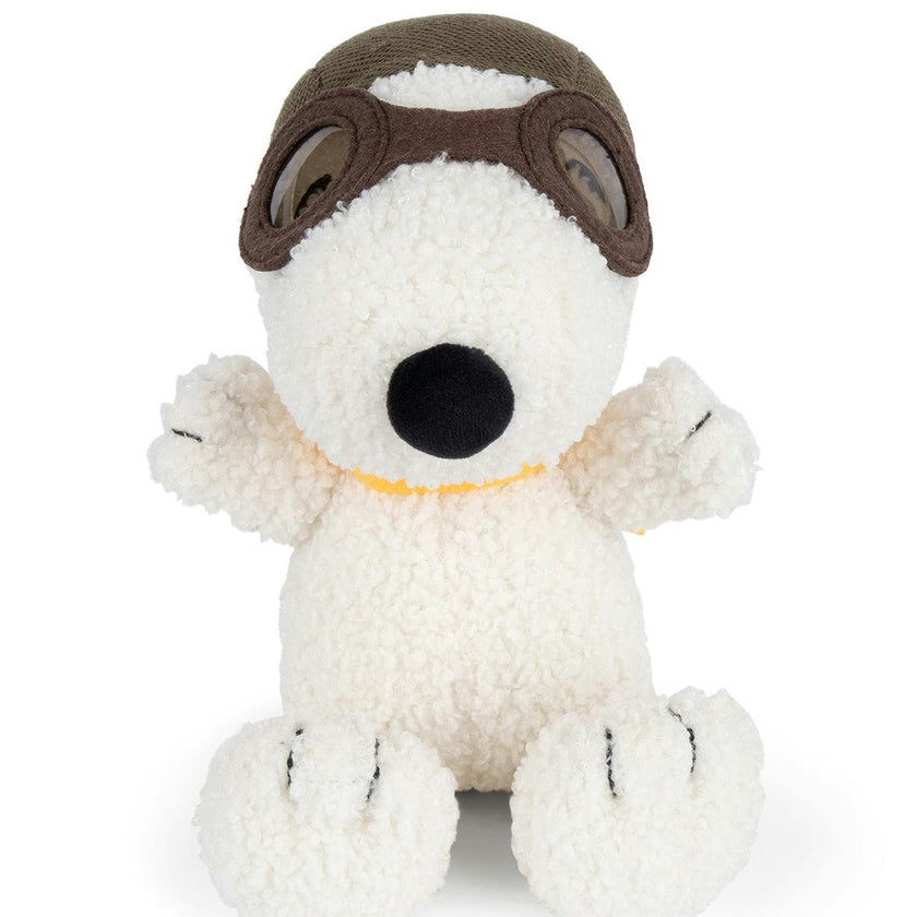 Plush PEANUTS SNOOPY Sitting Flying Ace 8"