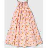 Tie Neck Dress in Clementine