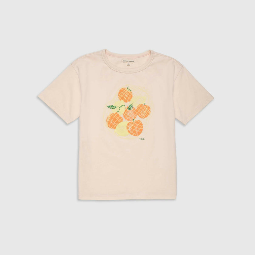 Organic Weekend Tee in Peach Mixed Fruit