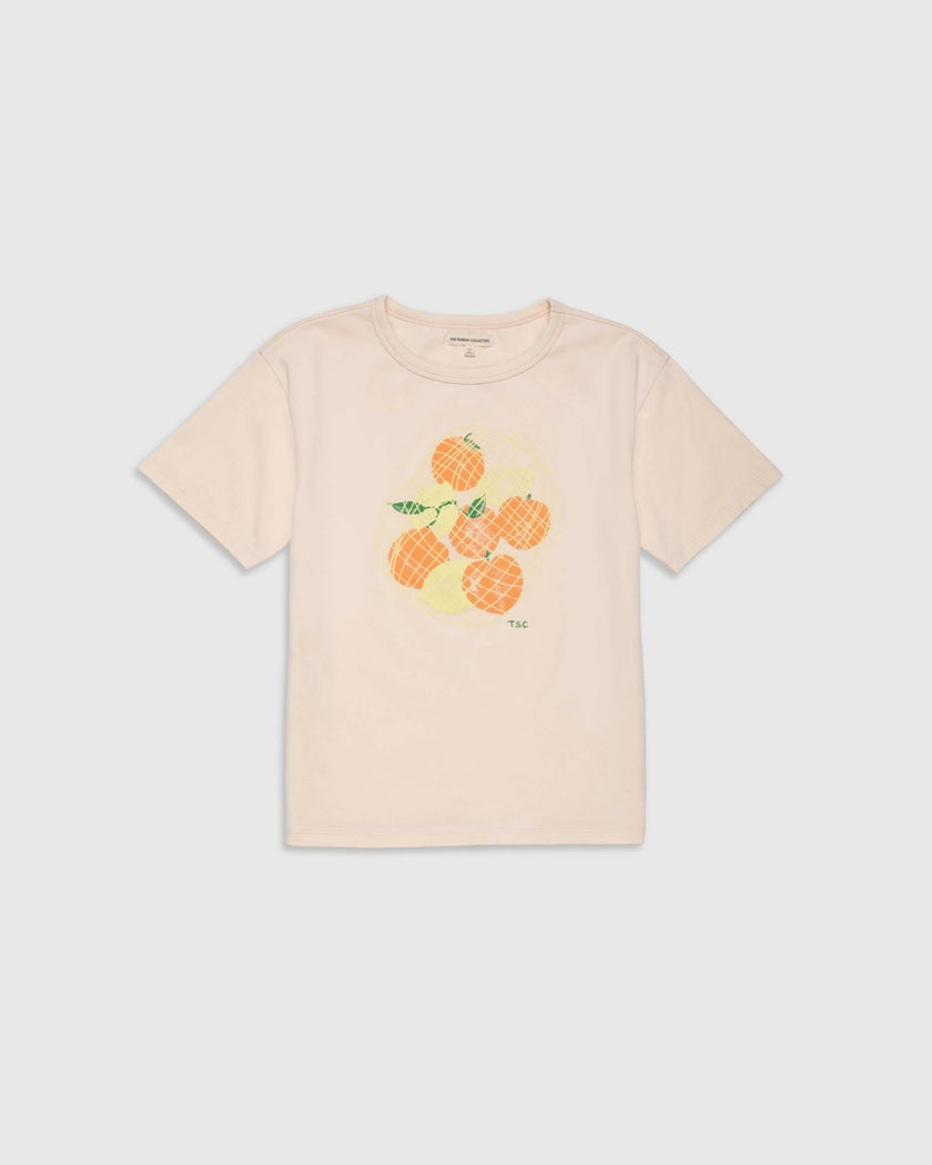Organic Weekend Tee in Peach Mixed Fruit