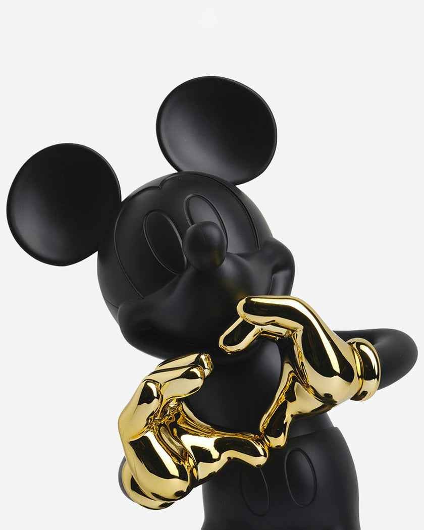 Mickey WITH LOVE Black & Gold 12in