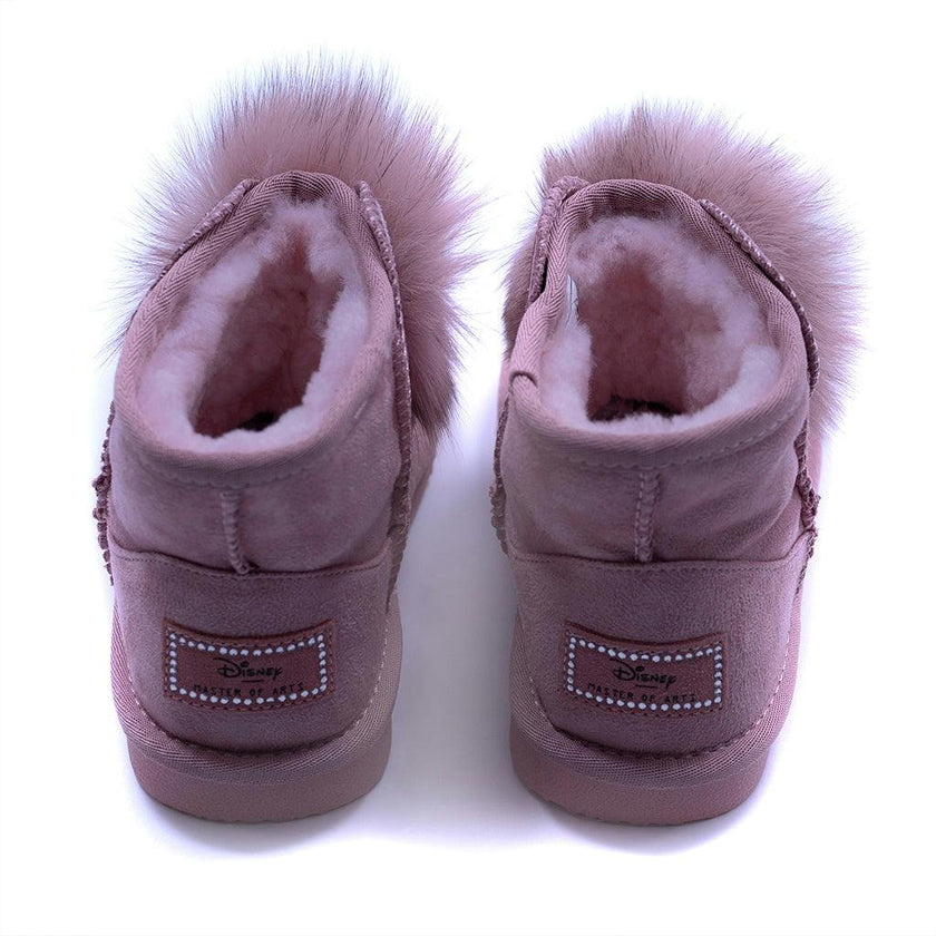 Pink Fur Boots