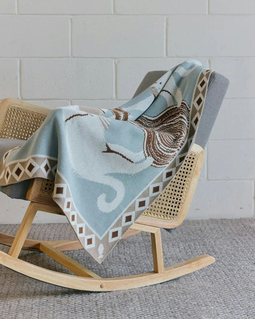 Catch of the Day Knit Mini Blanket