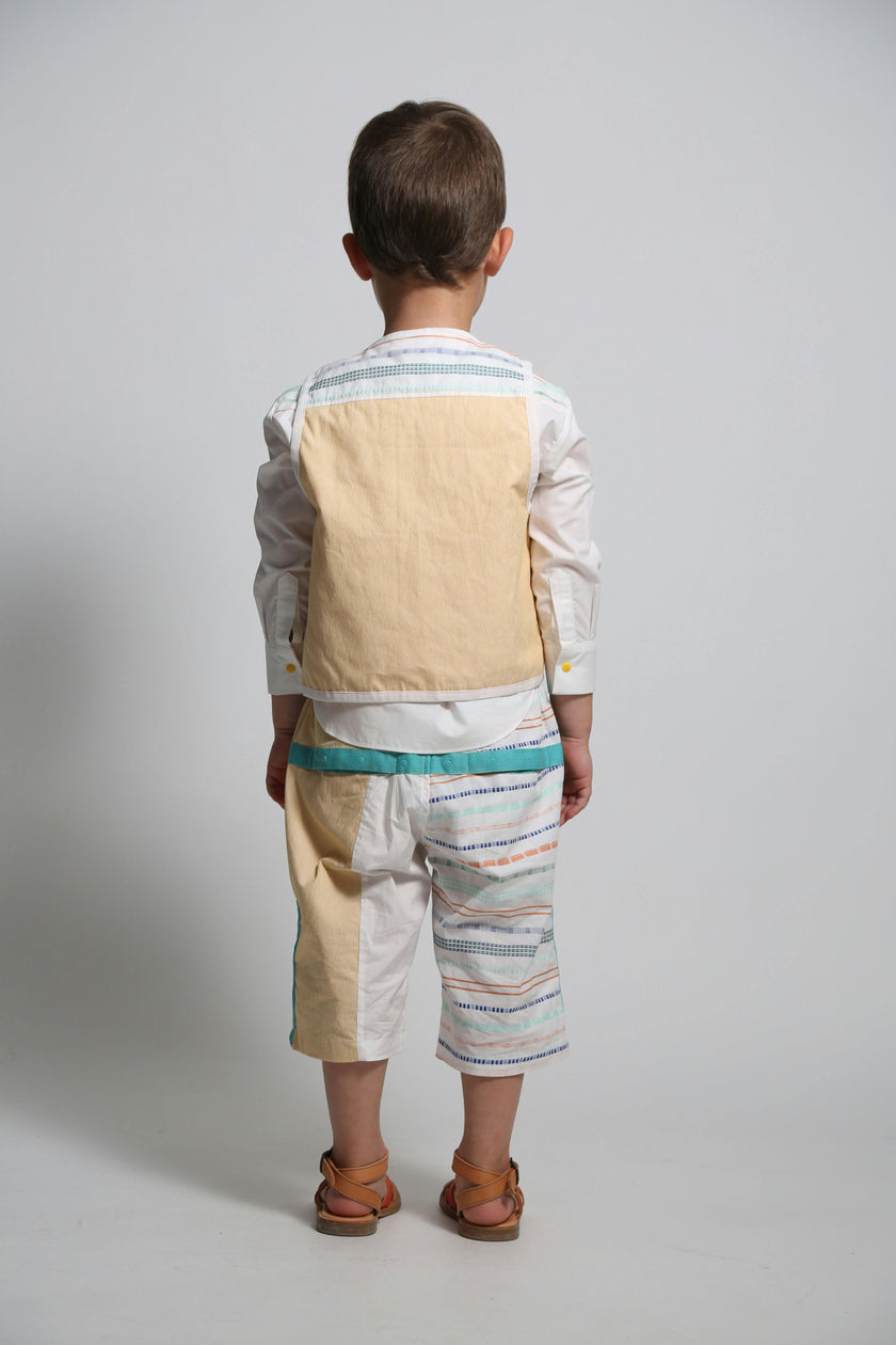 TOBIAS PADDED PATCHWORK VEST