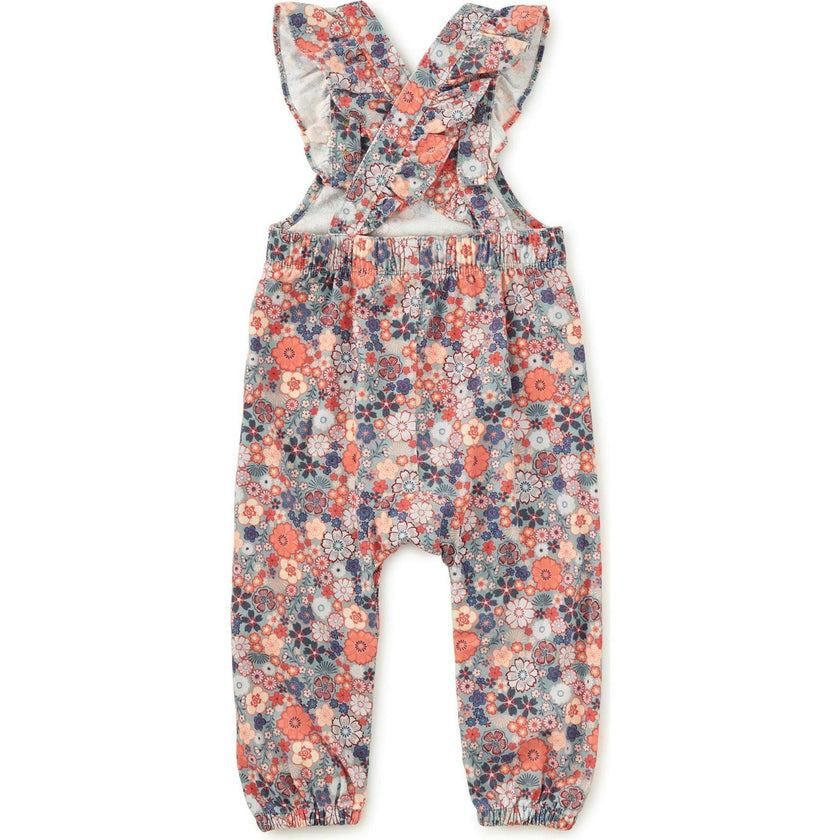 Corduroy Ruffle Baby Overalls, Multi