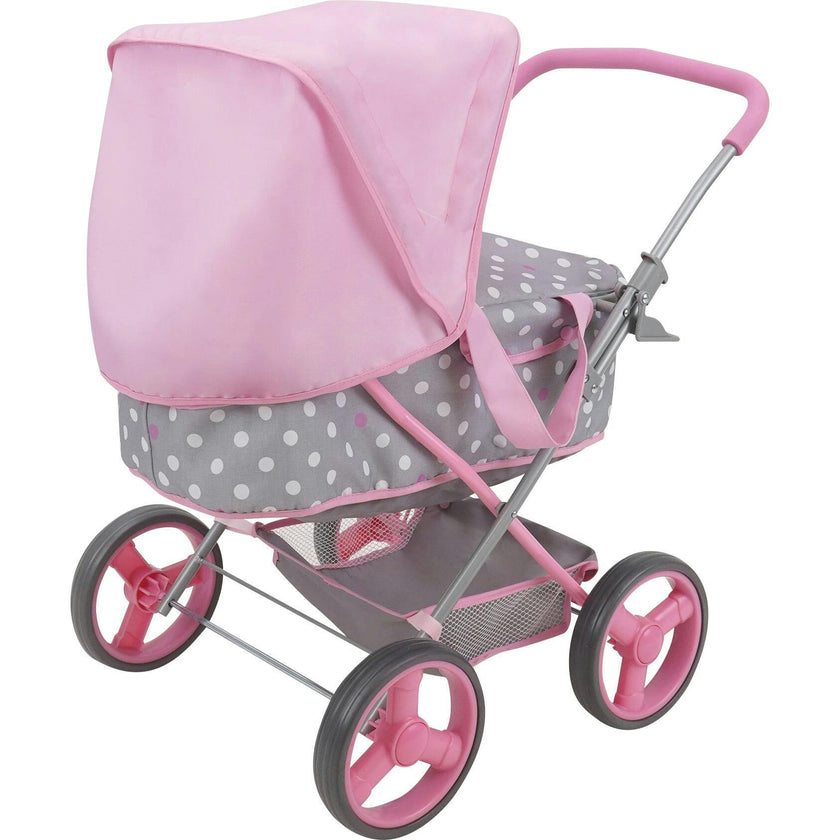 Cotton Candy Pink Baby Doll Pram Doll Accessory - Pink