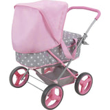 Cotton Candy Pink Baby Doll Pram Doll Accessory - Pink