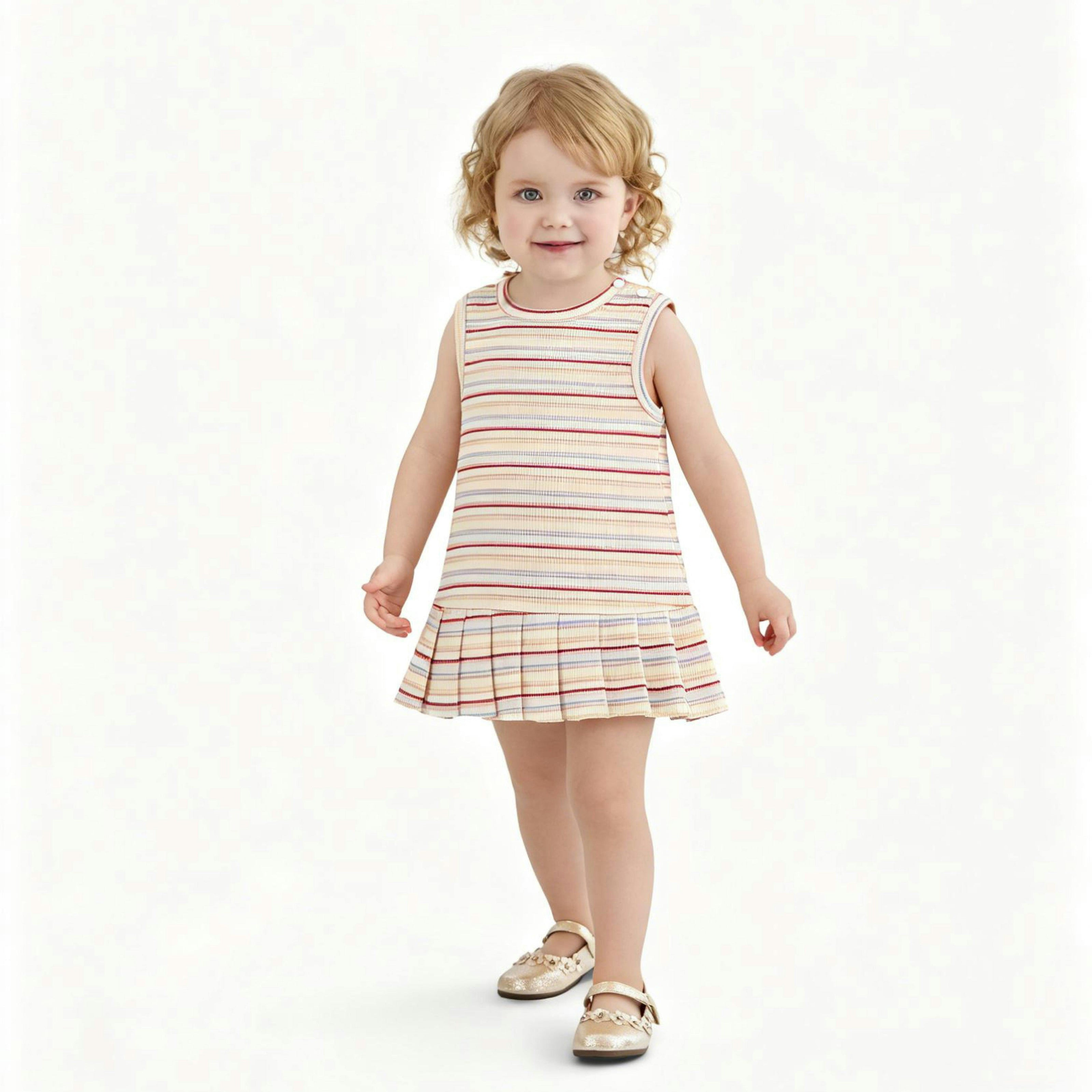 Orange Stripe Bunny Dress
