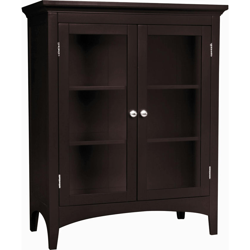Madison Wooden Floor Cabinet with 2 Glass Doors