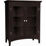 Madison Wooden Floor Cabinet with 2 Glass Doors