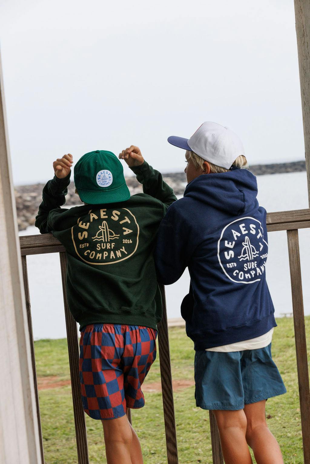 Shoreline Patch Snapback Hat / Forest Green