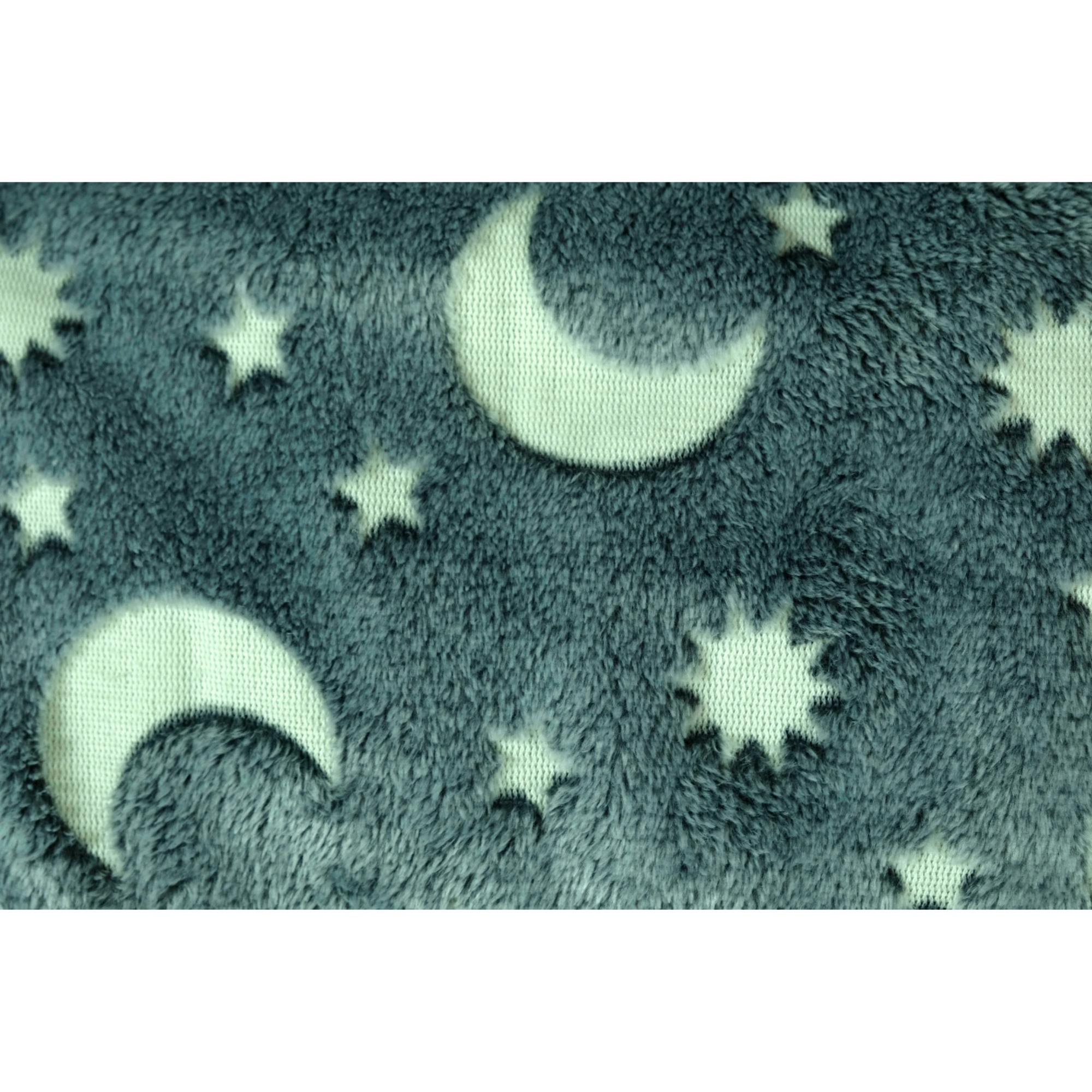 Sleep-N-Pack: Packable Sleeping Bag, Little Kid 3-6 yrs - Surfer Blue/Glow In The Dark Moon & Stars