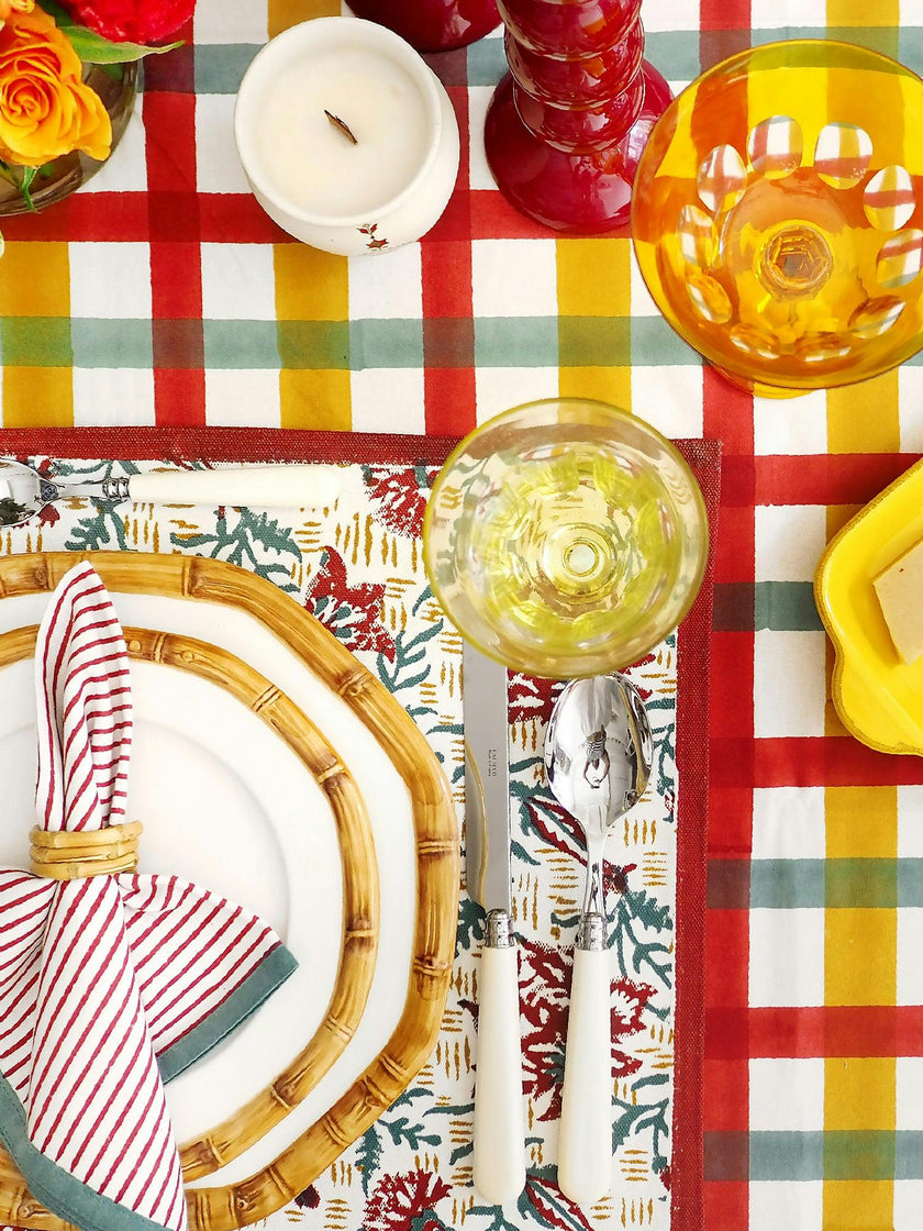 Block-Printed Placemats