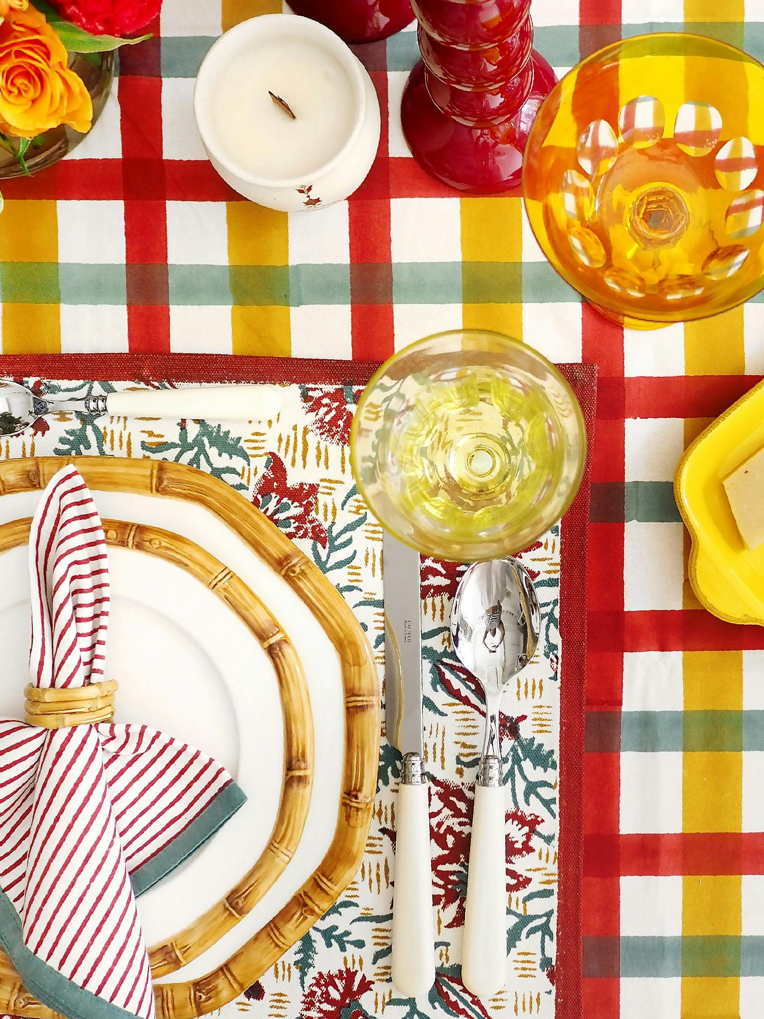 Block-Printed Placemats