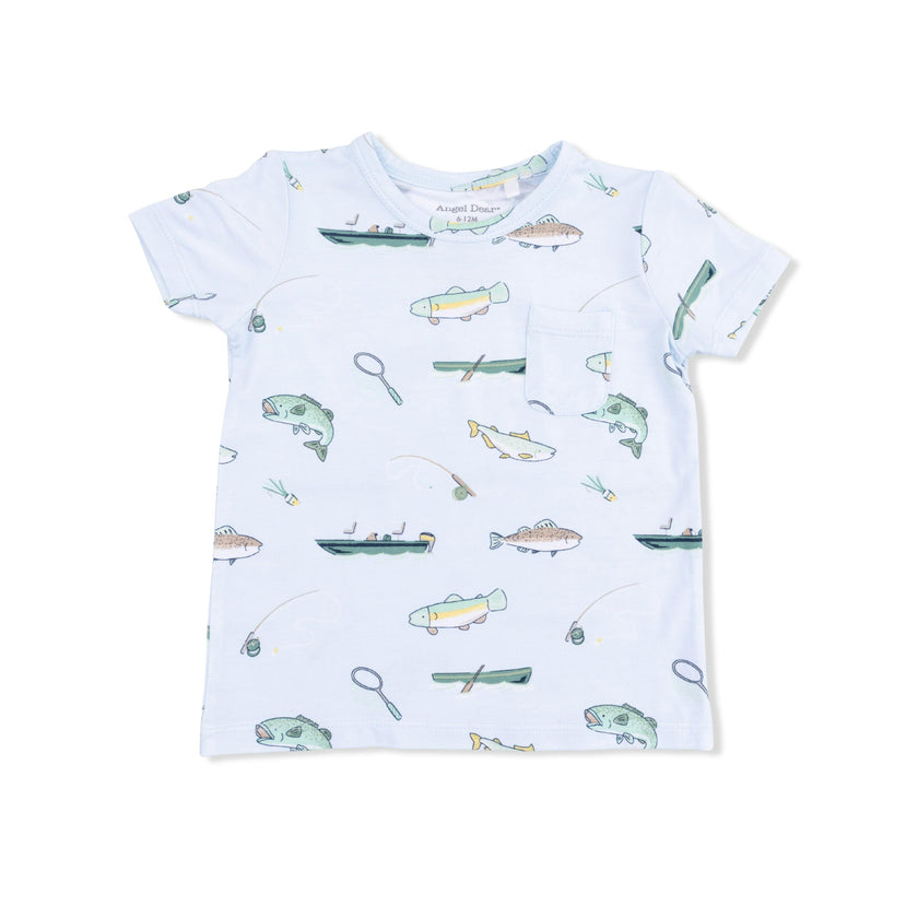 Fishing - Crew Neck Tee with Casual Short