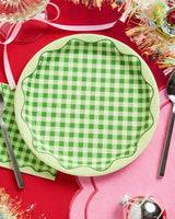 Christmas Cottage Plates - 10 paper plates, 9in