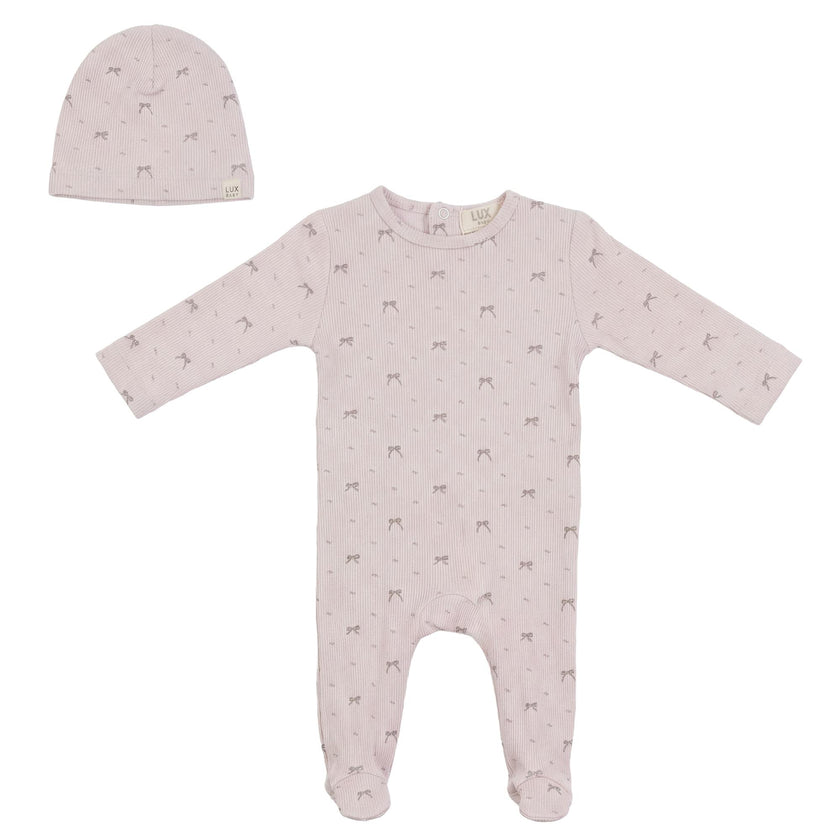 Bear/ Bow Onesie