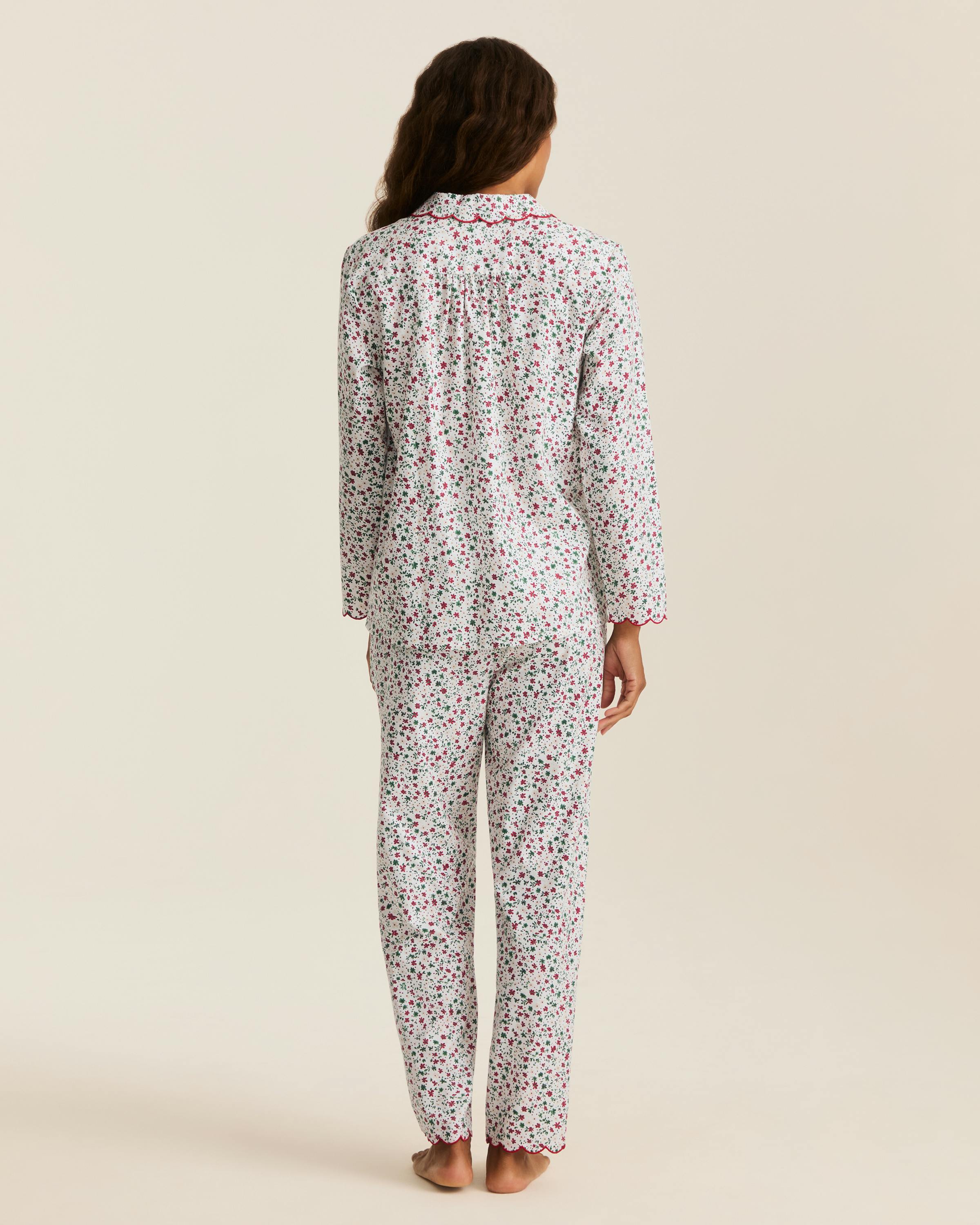 Women's Twill Colette Pajama Set in Winter Garden