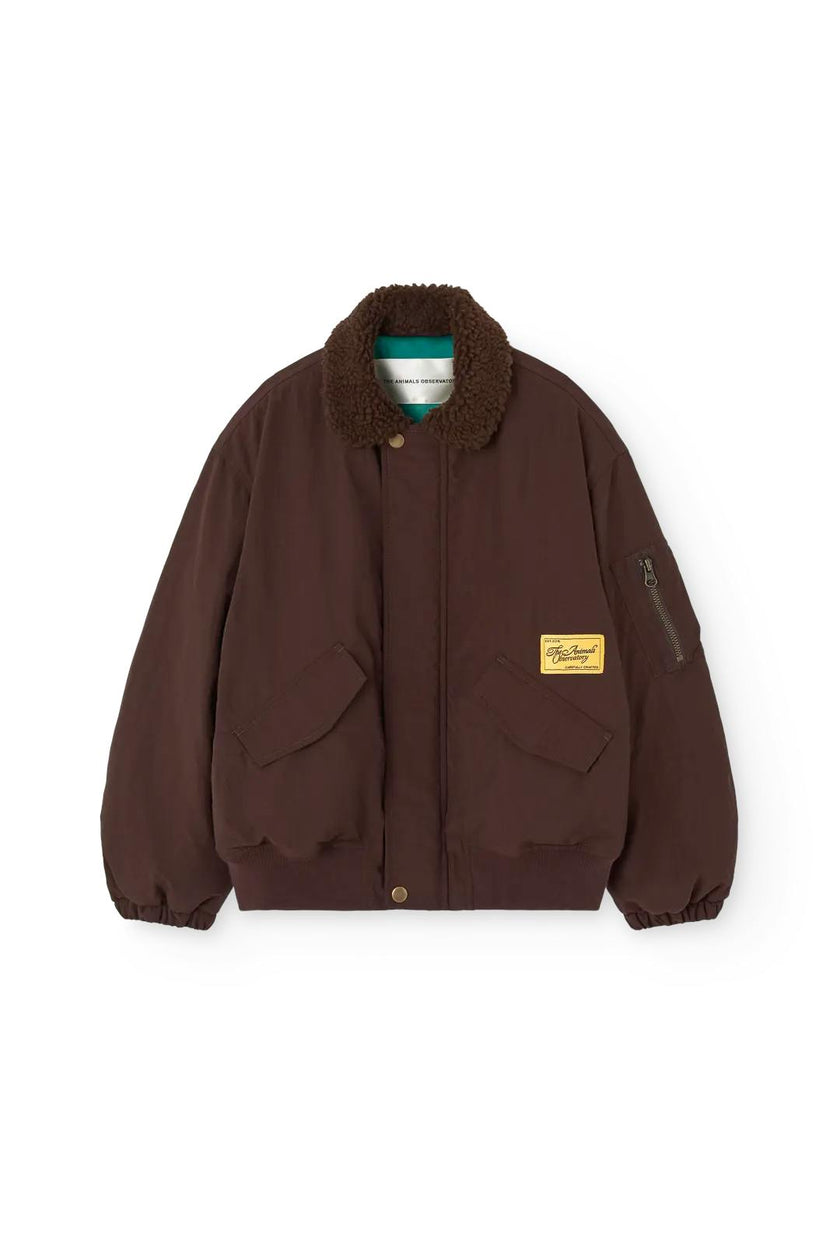Dark Brown Homard Bomber Jacket