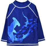 UPF 50+ Graphic Rash Guard Swim Top - F