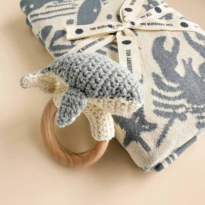 Cotton Baby Nautical Gift Set - Whale