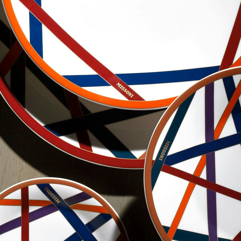 Oval Dish NASTRI  Multicolor diam. 14"