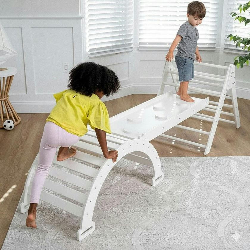 Hazel | Pikler Triangle, Slide & Rocker Set