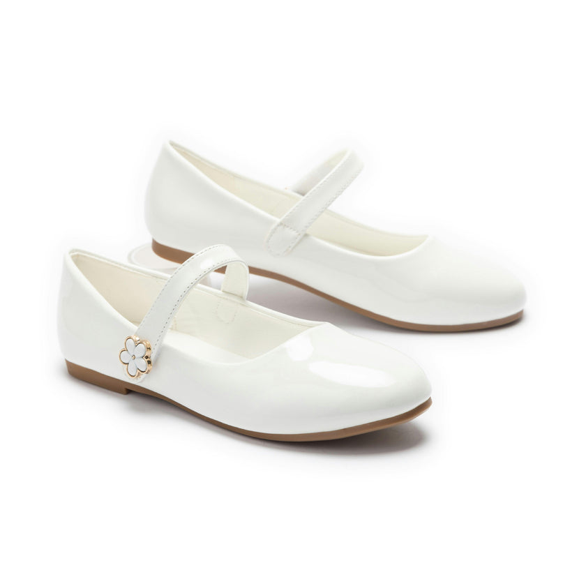 White Amara Mary Jane Shoes