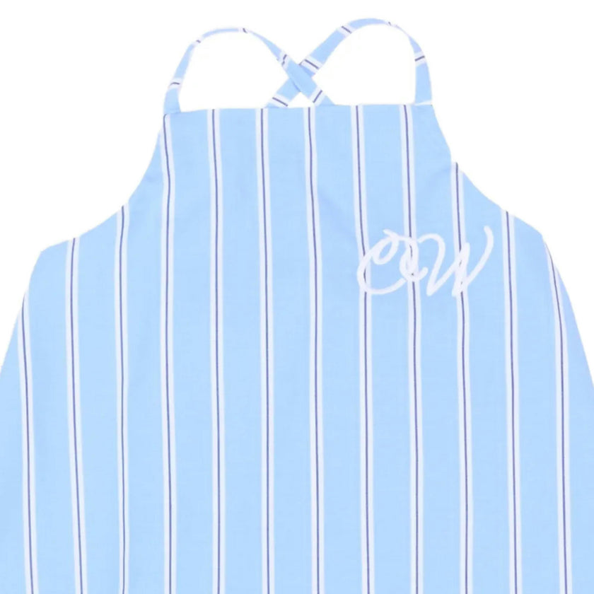Sky Blue Embro Strap Dress