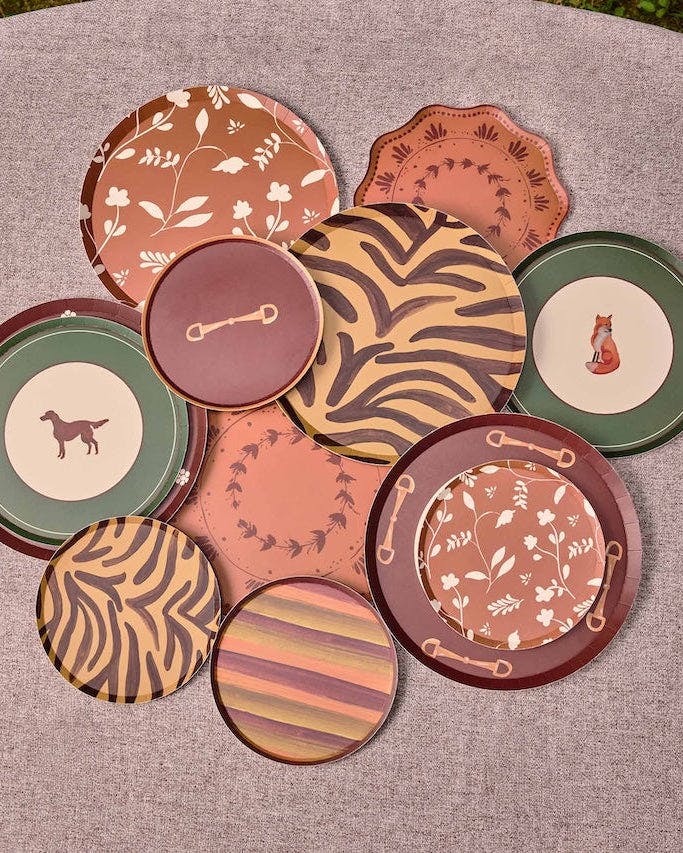 Plume Dinner Plate Set - Copper