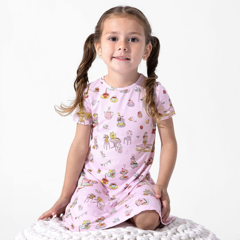 Tea Party Girls' Short Sleeve Dress