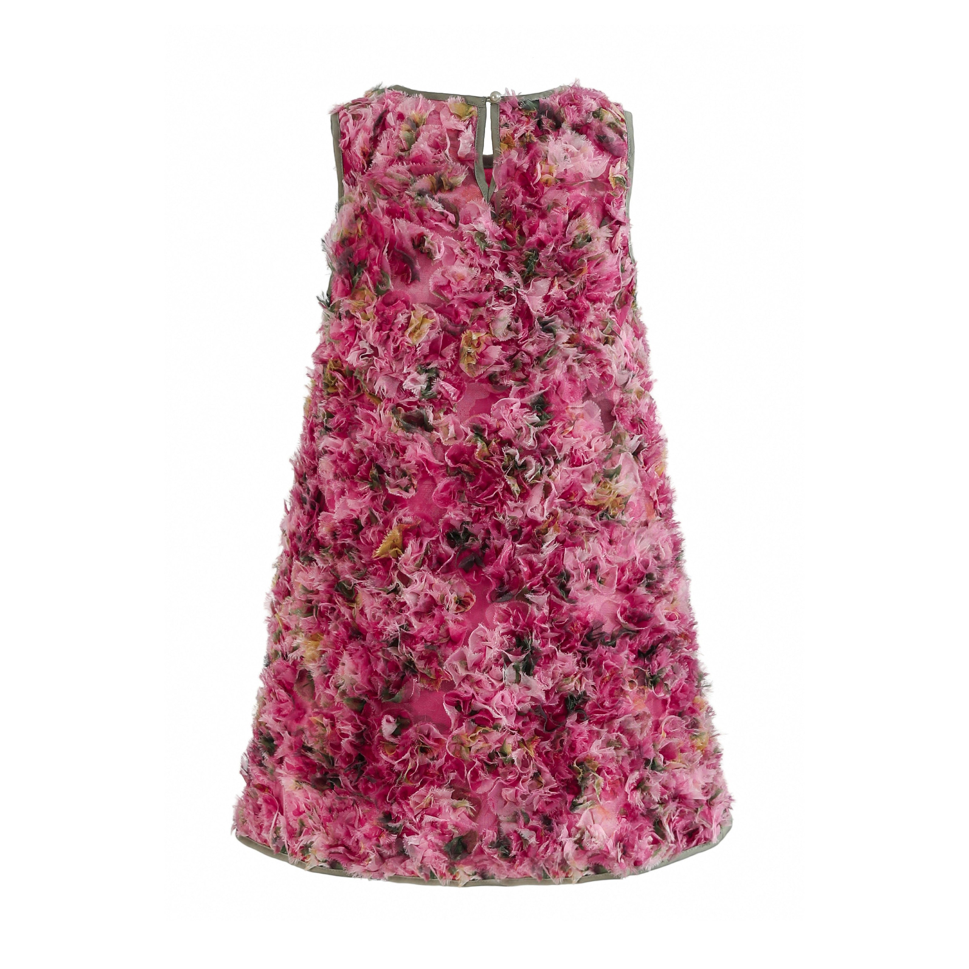 Pink Sylvie Floral Textured Dress
