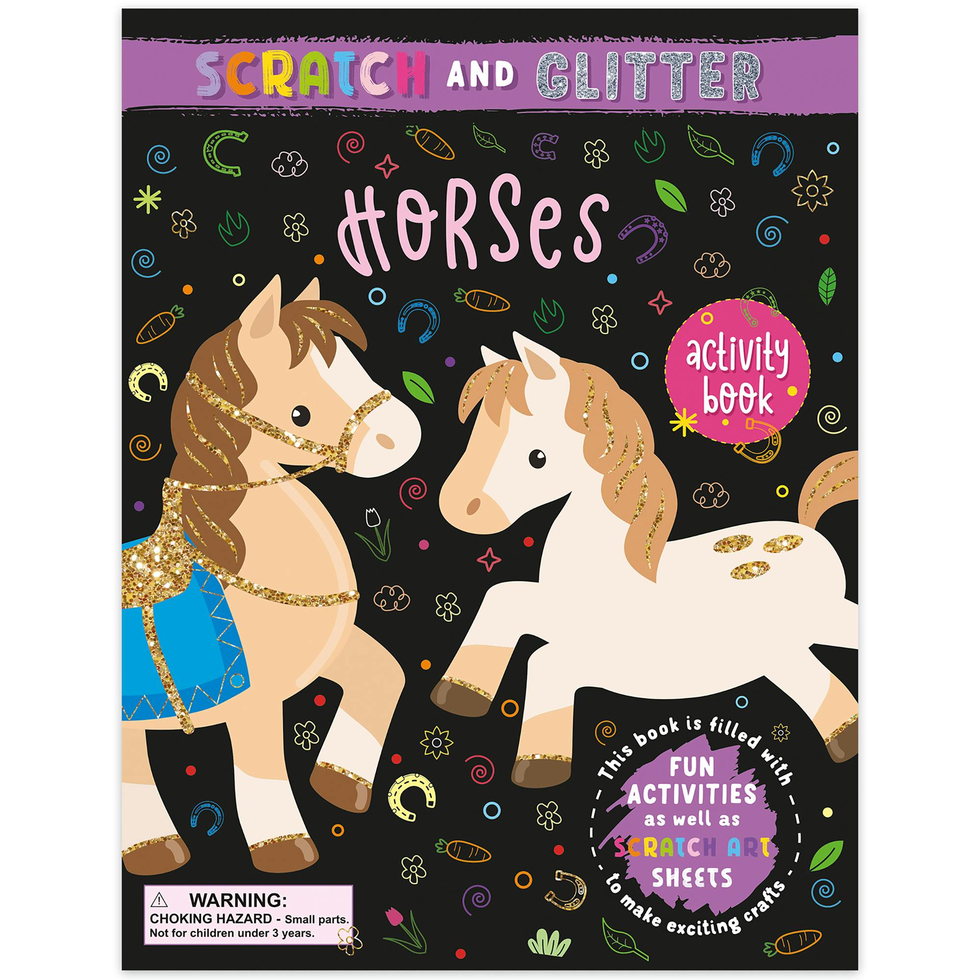 Scratch & Glitter Activity Book: Horses