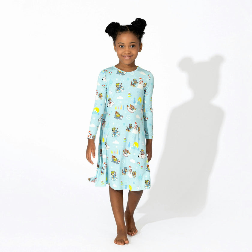 PAW Patrol: Winter Bamboo Girls' Long Sleeve Dress
