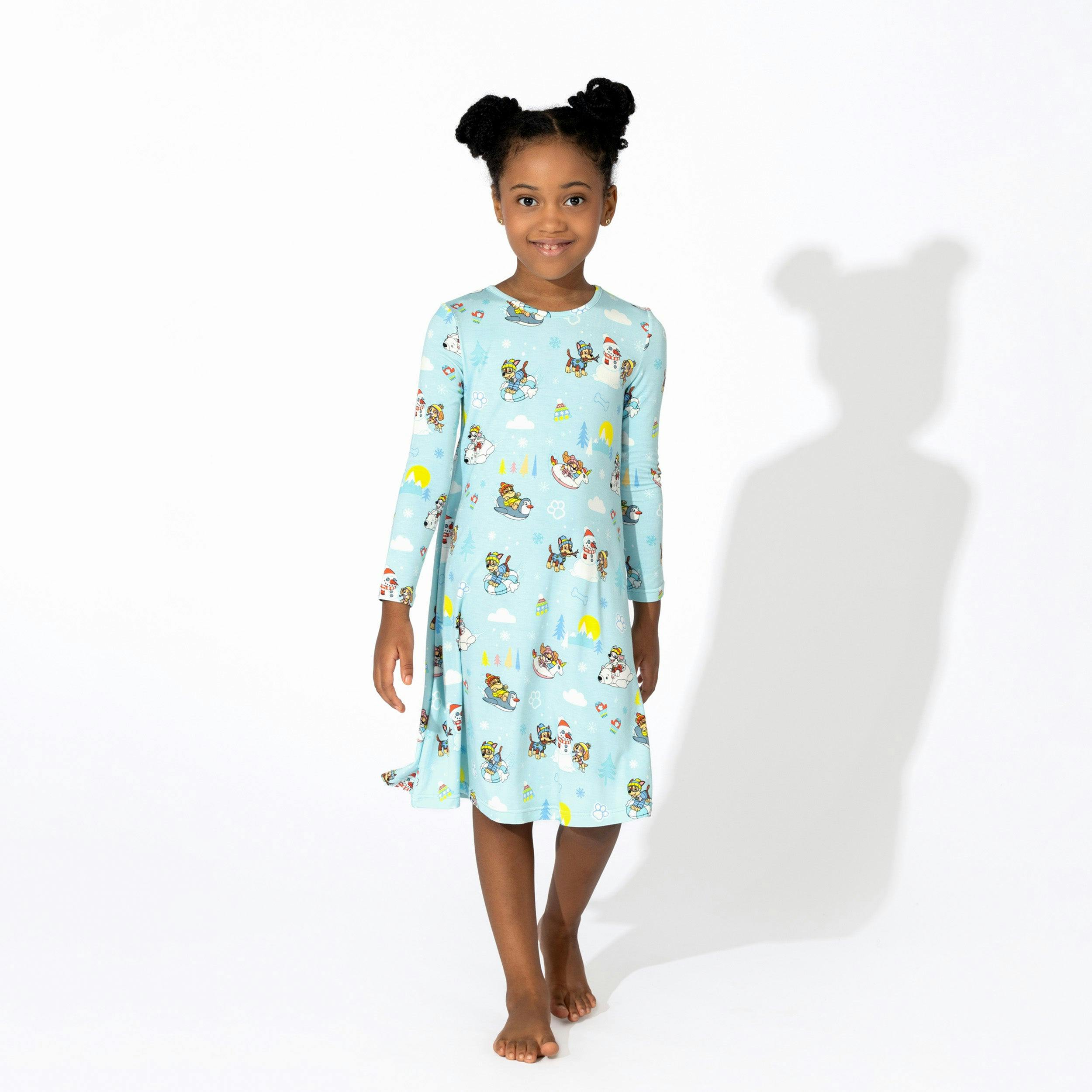 PAW Patrol: Winter Bamboo Girls' Long Sleeve Dress