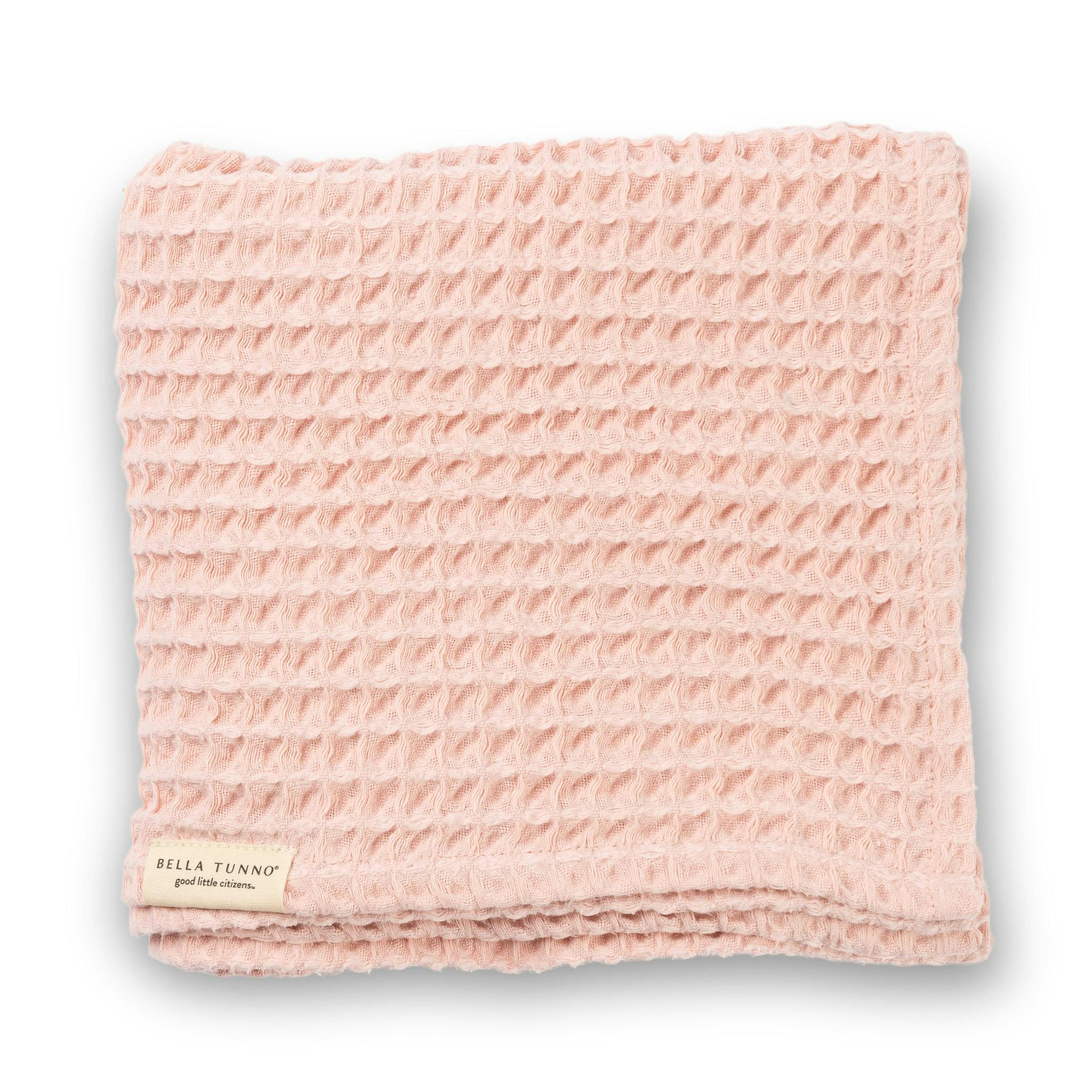 Waffle Baby Blanket Blush