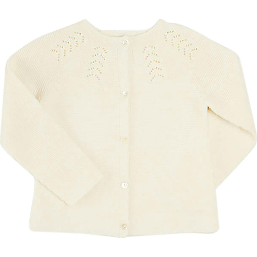 Openwork Cardigan In Cream (6mths-10yrs)
