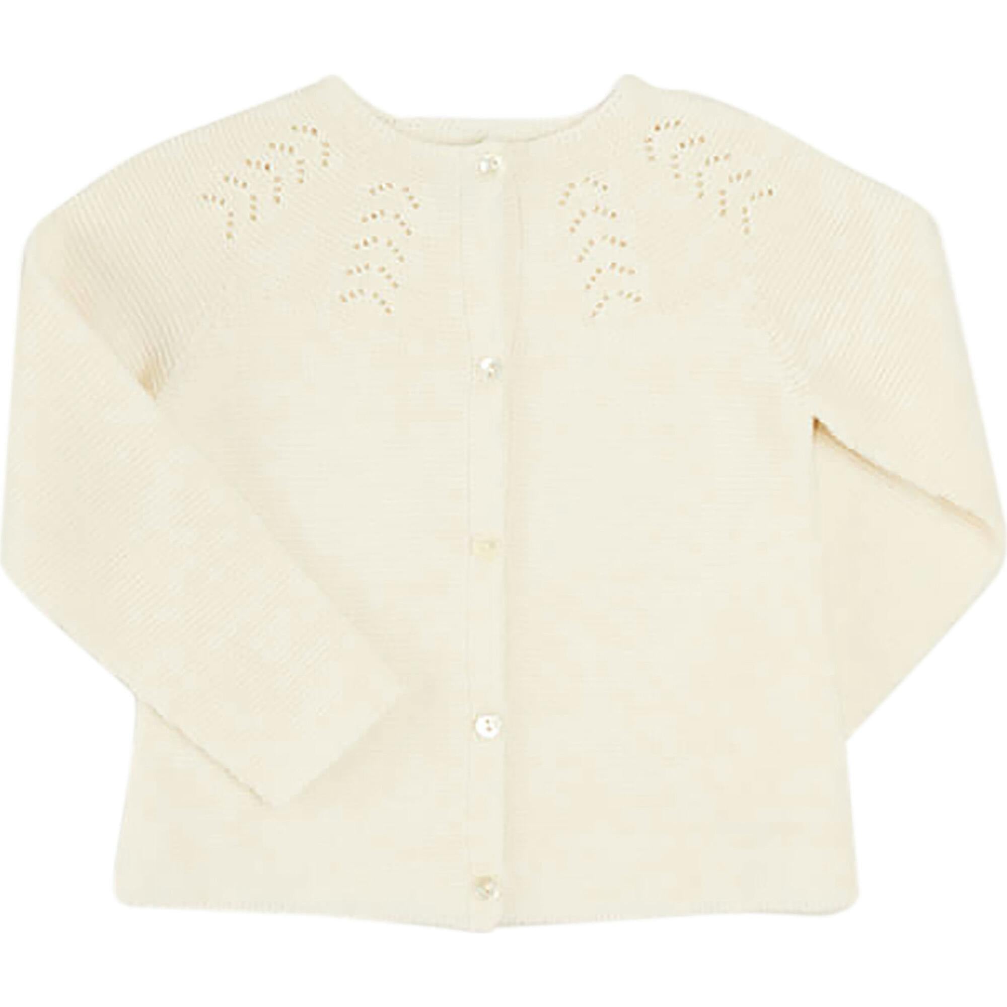 Openwork Cardigan In Cream (6mths-10yrs)