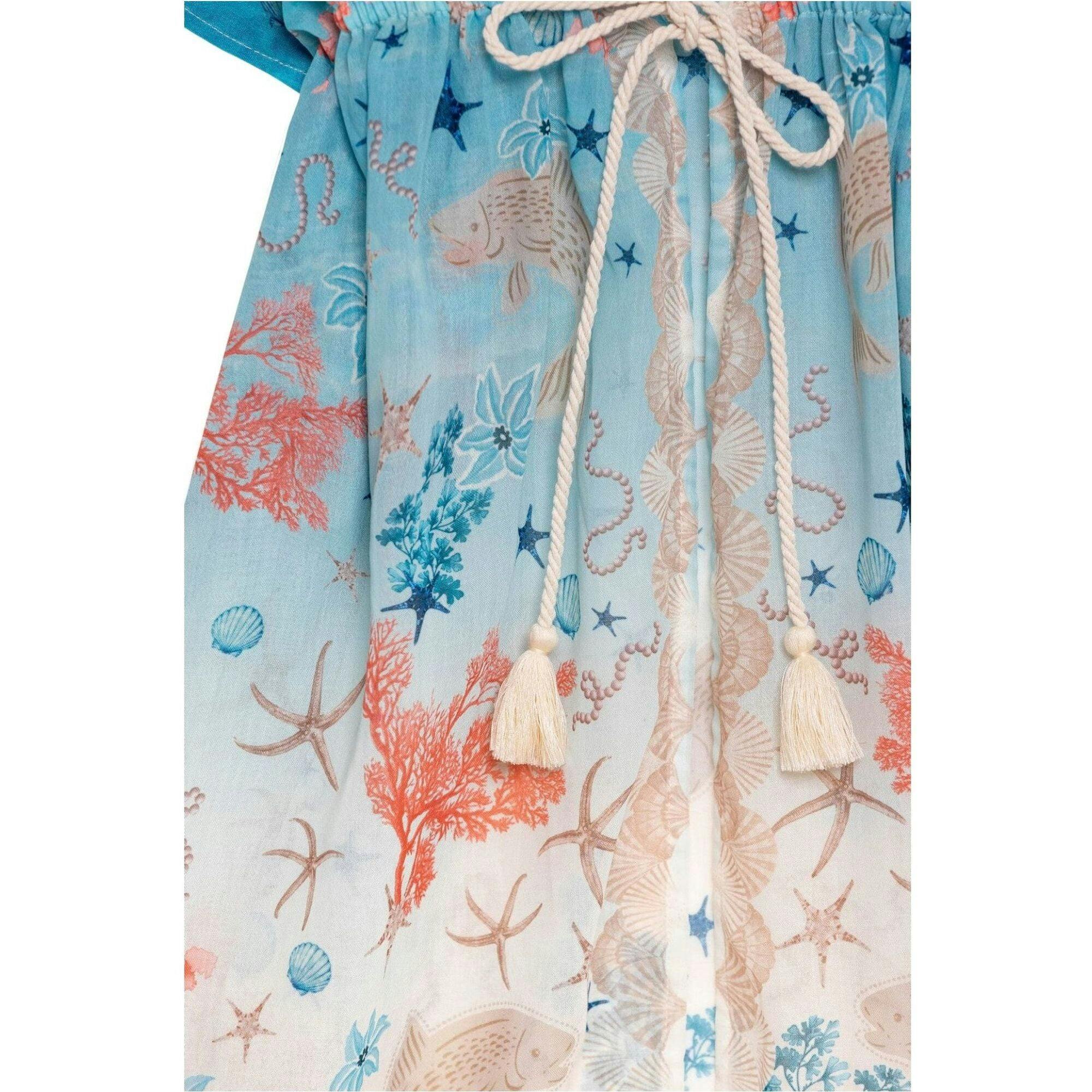 Salma Kids’ Tunic Cover Up, Blue