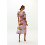 Bubble Linen Dress - Aquarela