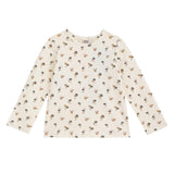 Cream Acorn Cotton Pajama Set