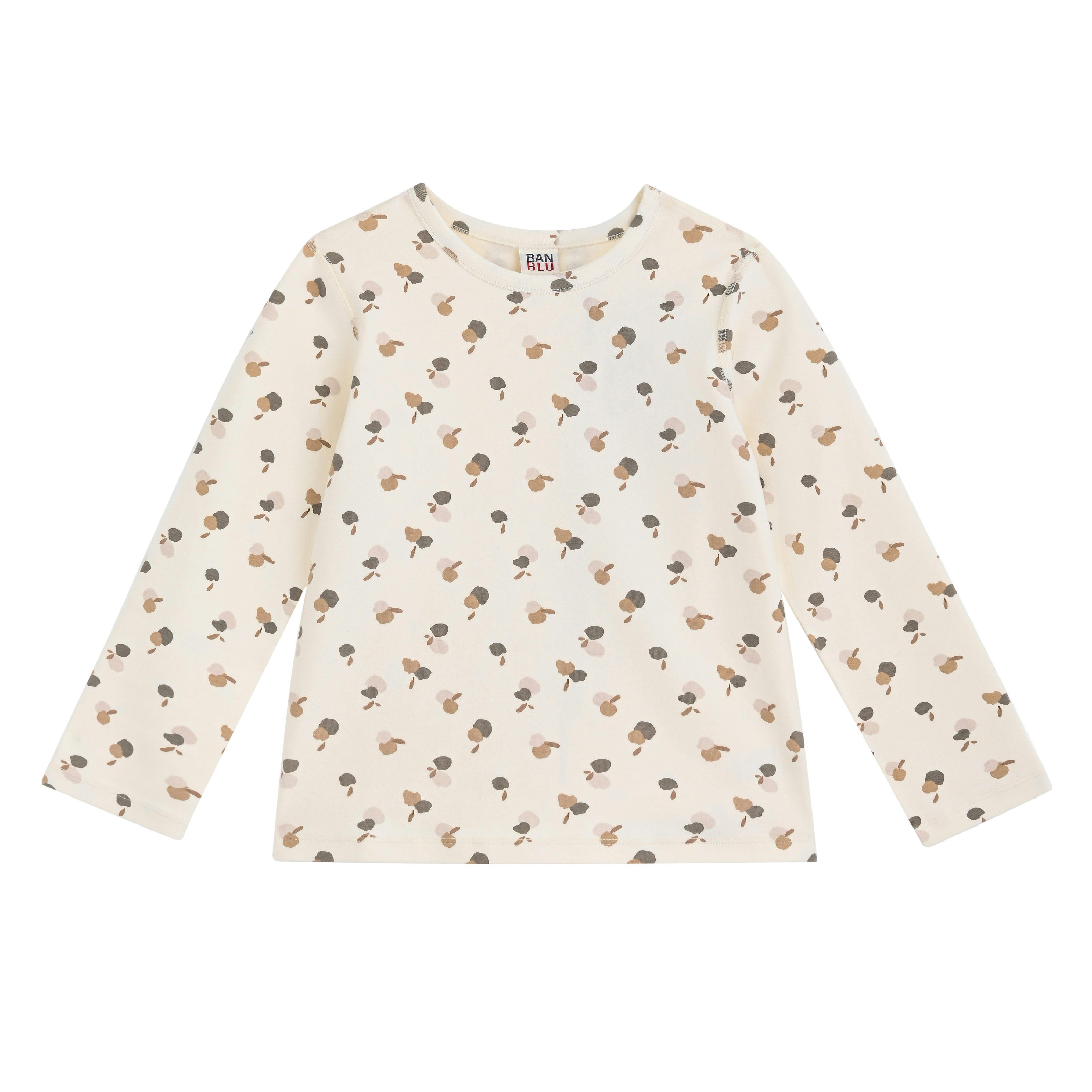 Cream Acorn Cotton Pajama Set