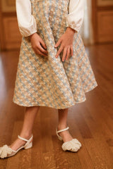 Mini Saoirse Dress in Glacier Tweed