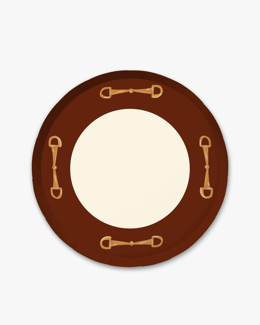 The Rider Dinner Plate Set - Cherry Wood