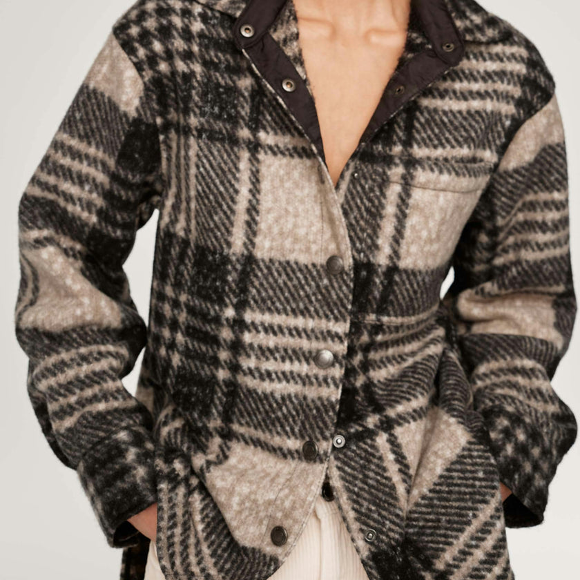 Faye Shirt | Fuzzy Plaid