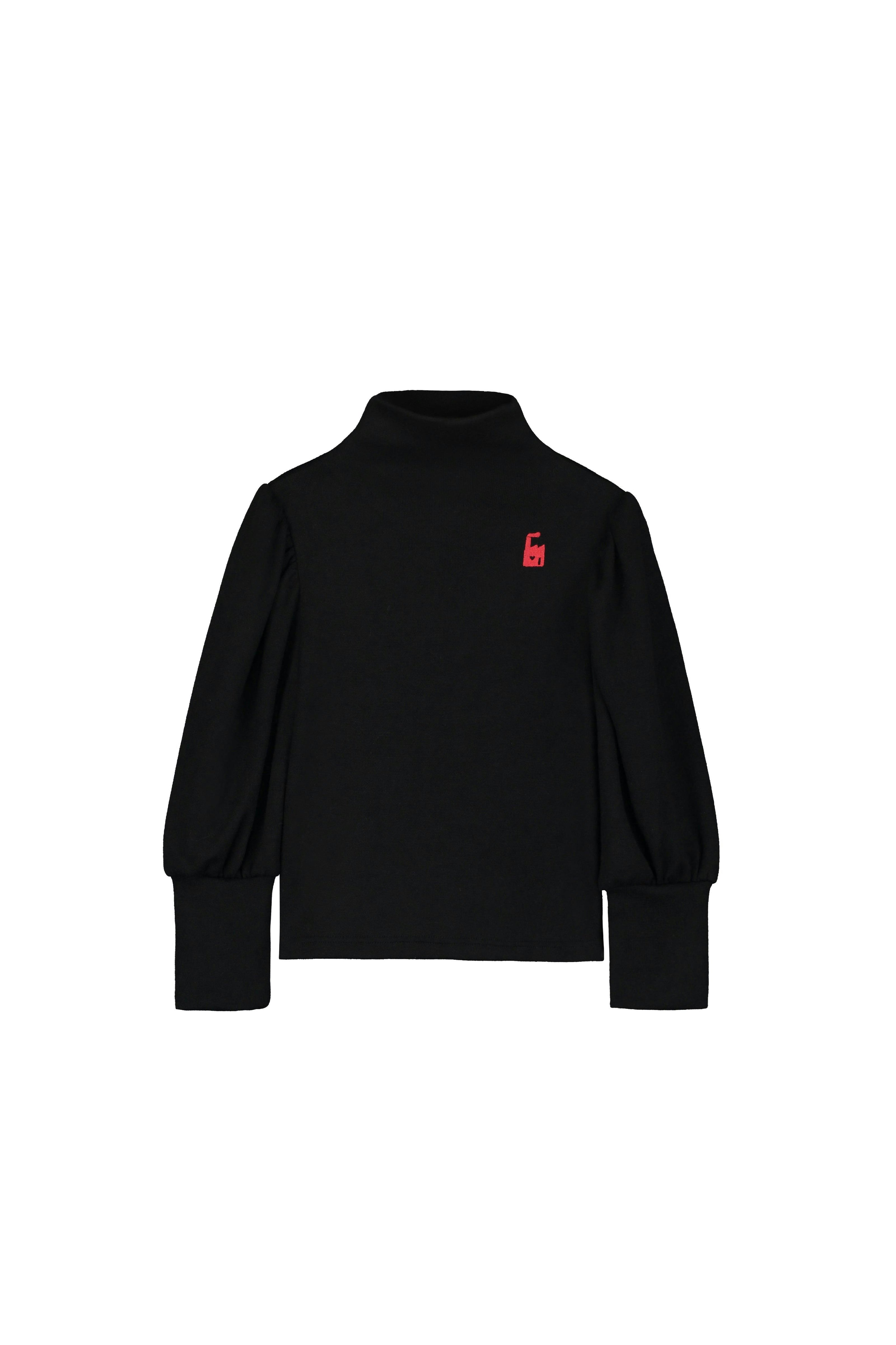 Nikki Turtleneck Top Black