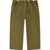 Embroidered Ruched Waist Pants
