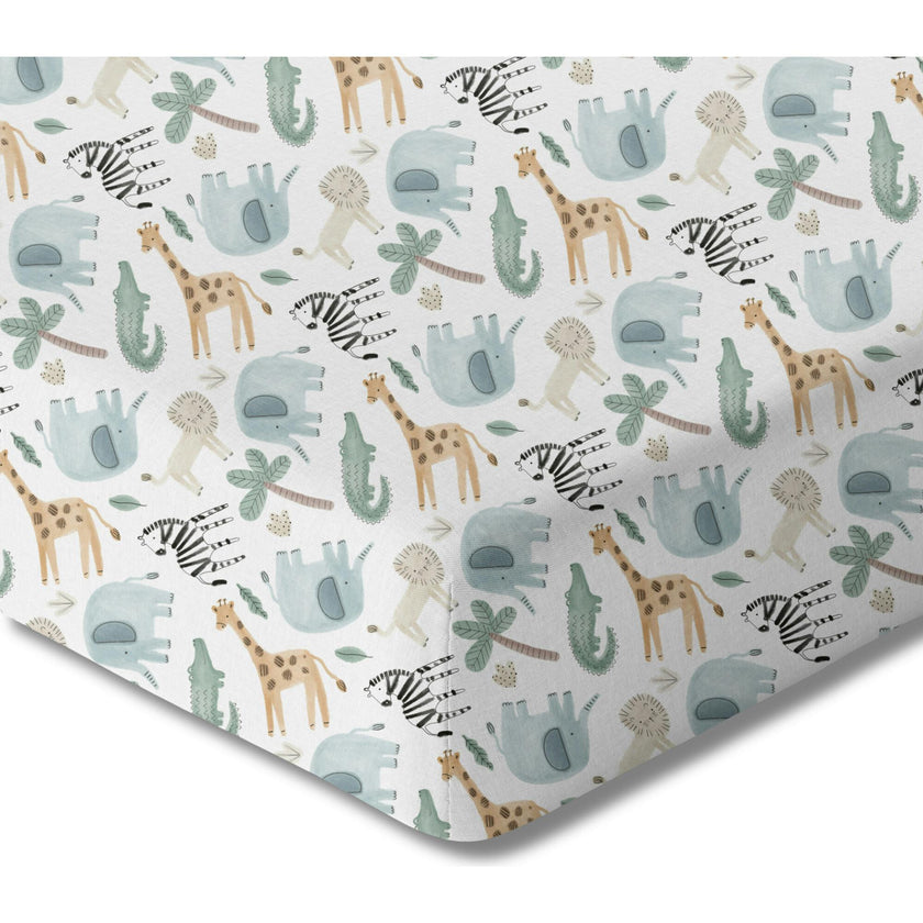 Organic Print Crib Sheet