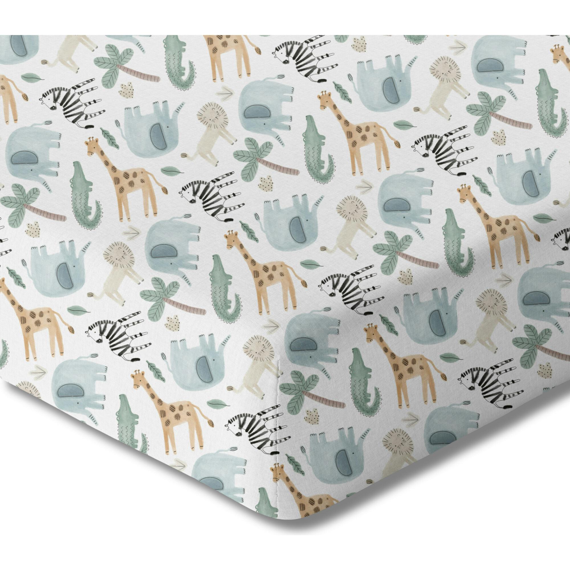 Organic Print Crib Sheet
